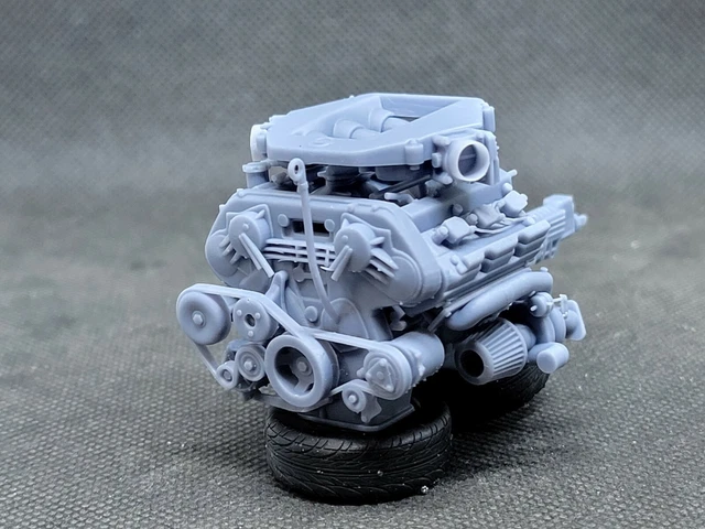 Procharged Hemi Engine with accessories 3D model 3D printable | CGTrader