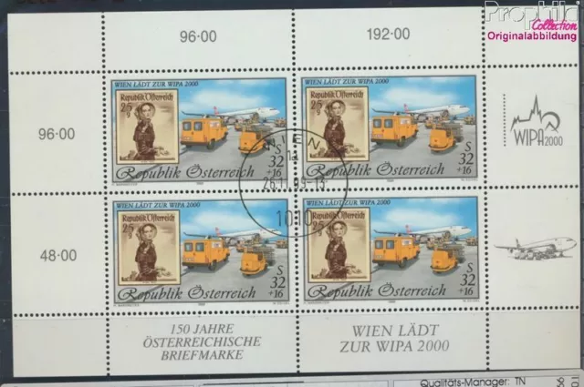 Briefmarken Österreich 1999 Mi 2292I Kleinbogen (kompl.Ausg.) gestempelt A(81619