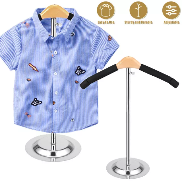 Adjustable Child T Shirt Display Stand Flexible Shoulder Stand Clothes Hanger