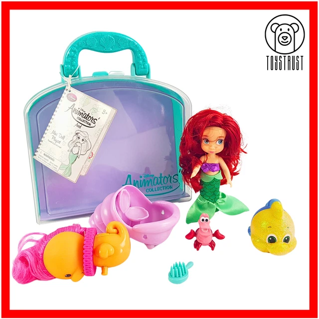 DISNEY ARIEL ANIMATORS Mini Doll Playset Little Mermaid Collection w
