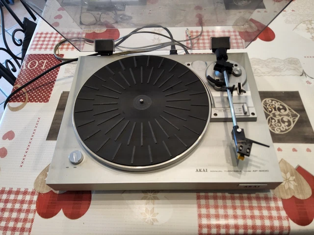 Platine Vinyle AKAI AP-M300 - Parfait état - Testée Avec Vidéo - Adaptateur 12V Neuf