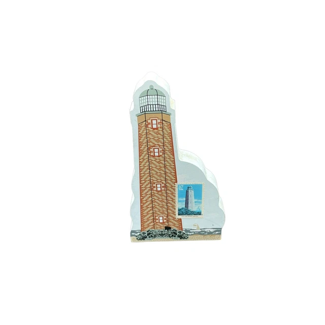 Cats Meow Village Old Cape Henry Lighthouse Virginia Beach Shelf Sitter Wood
