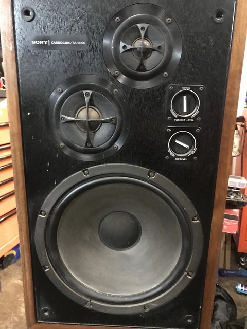 VINTAGE SONY CARBOCON Ss 5050 Speakers £26.00 - PicClick UK