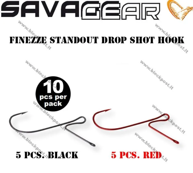 SAVAGE GEAR FINEZZE STANDOUT DROP SHOT HOOK / in pack (10 PCS. ) EUR 5,19 -  PicClick FR