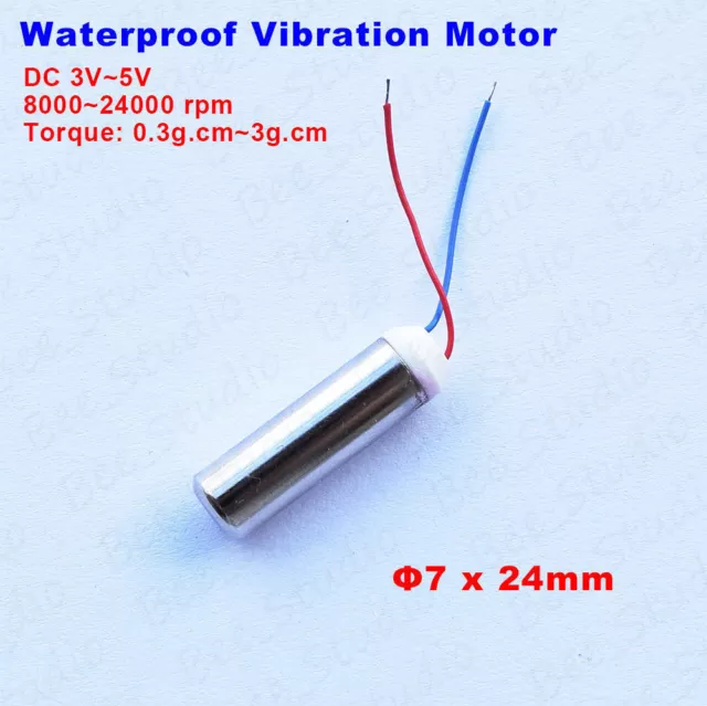 DC 3V~5V 24000RPM Mini Coreless Waterproof Vibration Vibrator Motor For Massager