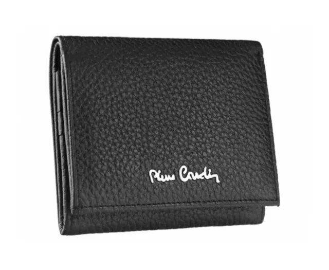 Pierre Cardin Trifold Wallet Schwarz, Herren Geldbörse Portemonnaie Purse 2