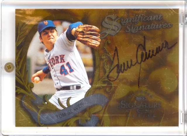 Tom Seaver 2000 Donruss Signature Series Auto Mets /2000 Tom Seaver 2000 Donruss Signature Series Auto Mets /2000