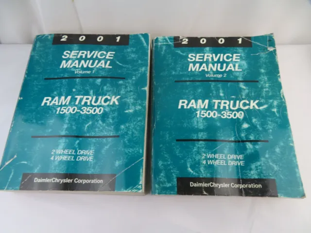 2001 Dodge Ram Truck 1500-3500 Service Manual  Volumes  1 & 2