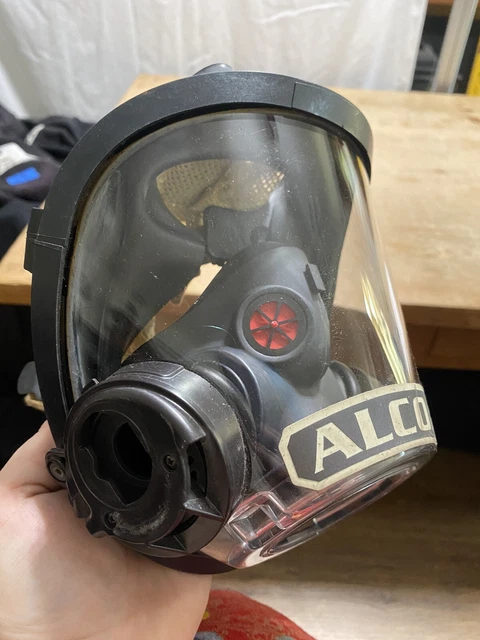 Maschera SCOTT AV-2000 Con Coppette Naso Grigie (Medium) Per SCBA Air Pak - RICAMBIO/NON FUNZIONANTE