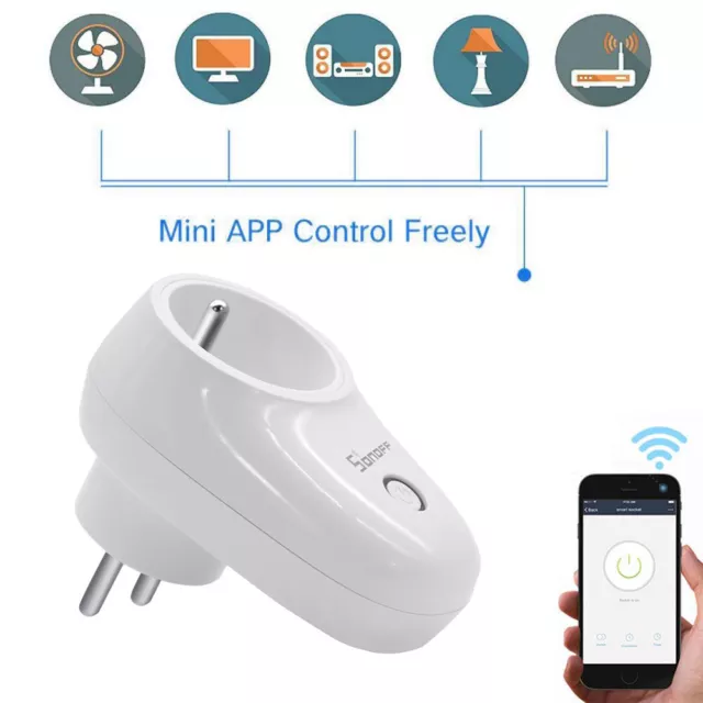 S26 Sonoff Smart Home Power Socket WIFI Wireless Plug Switch APP/Remote Control~ 3