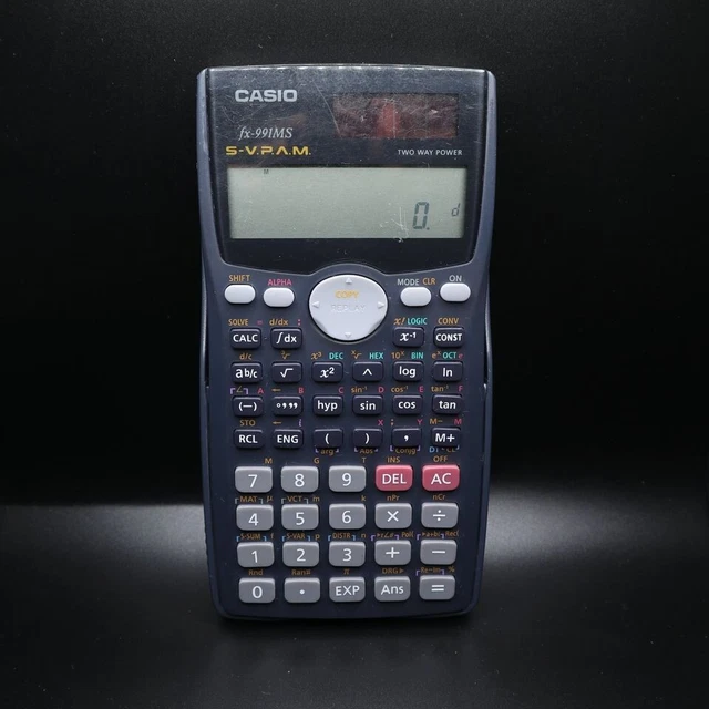 CASIO FX-991MS SCIENTIFIC Calculator Fx 991 MS S-V.P.A.M. 2 Line ...
