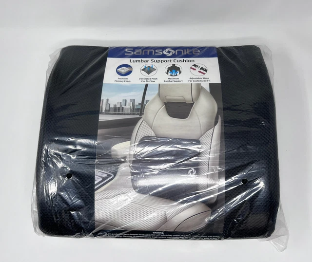 Ergonomic Lumbar Support Memory Foam Pillow Low Comfort Office Chair & Car Seat