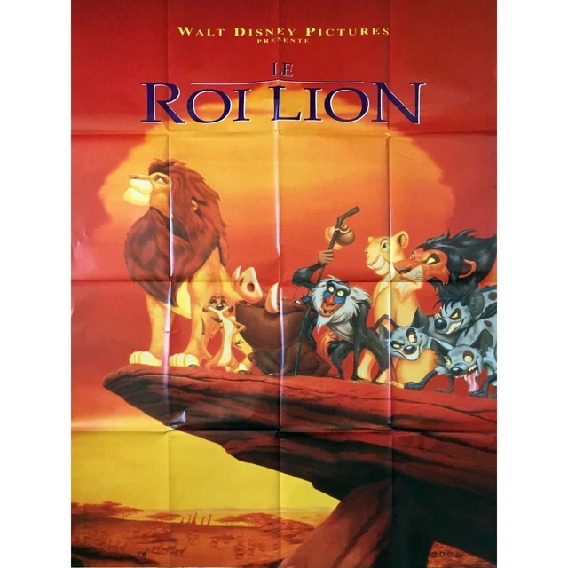 THE LION KING French Movie Poster 47x63 '94 Walt Disney Classic £60.36