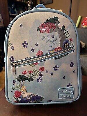 Loungefly Disney Alice In Wonderland Watercolor We’re All Mad Here Mini Backpack