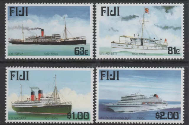Fiji 1999 Maritime Past and Present Issue 2 set of 4 MUH