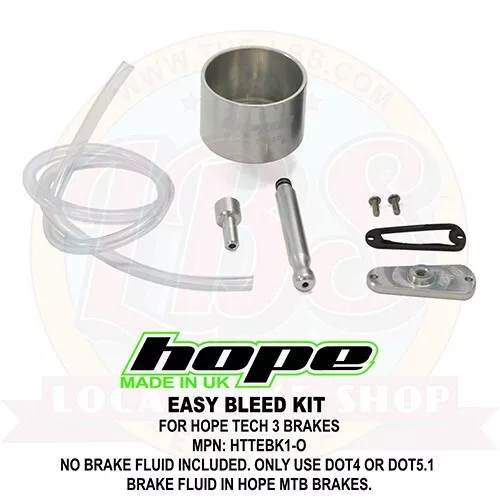 Hope Easy Brake Bleed Kit Complete - Tech 3 HTTEBK1-O - Brand New