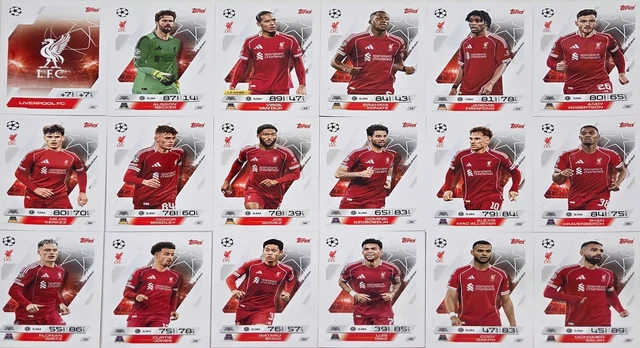 Jeu Complet Chelsea FC – 18 Cartes Topps Match Attax 2024/2025 (Base, Anglais)
