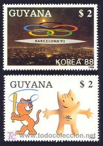 Guyana - Juegos Olimpicos - Olympic Games Barcelona 92 - Yvert Hoja Nº 2050Fb/Fc