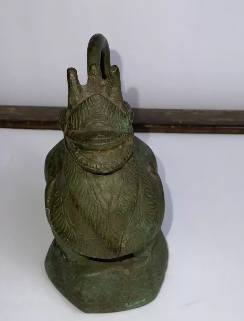 Antique Opium Weight Chinthe Lion Amazing Detail In Carving 1084 Grams