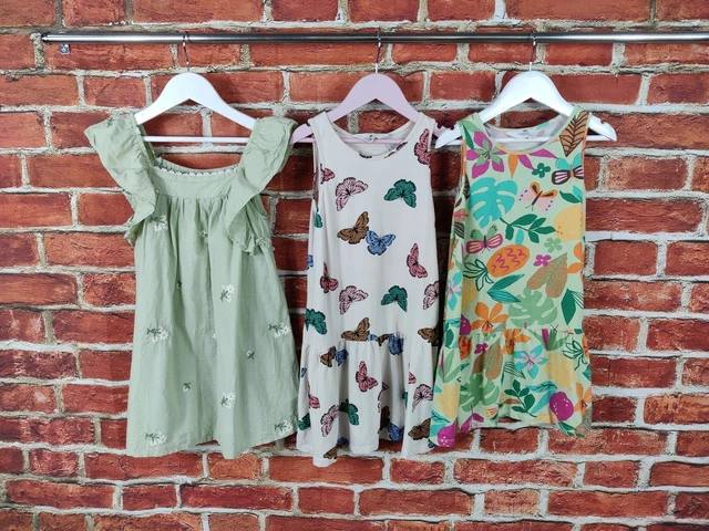 Girls Bundle Age 6-7 Years H&M Next Sleeveless Summer Sundress Set Floral 122Cm