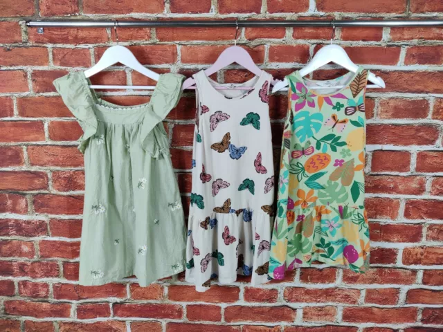 Pacchetto Sole Estivo Senza Maniche Senza Maniche Per Ragazze Età 6-7 Anni H&M Next Set Floreale 122Cm