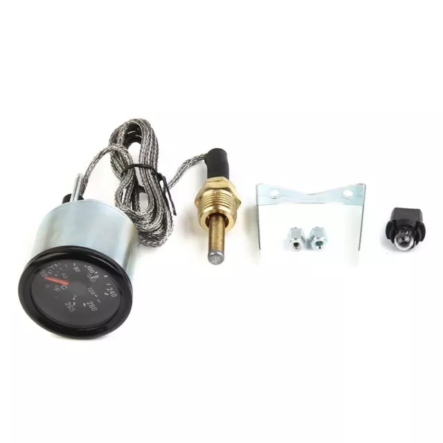 2 inch 52mm pointer mechanical water temperature meter with sensor 130℃/265℉