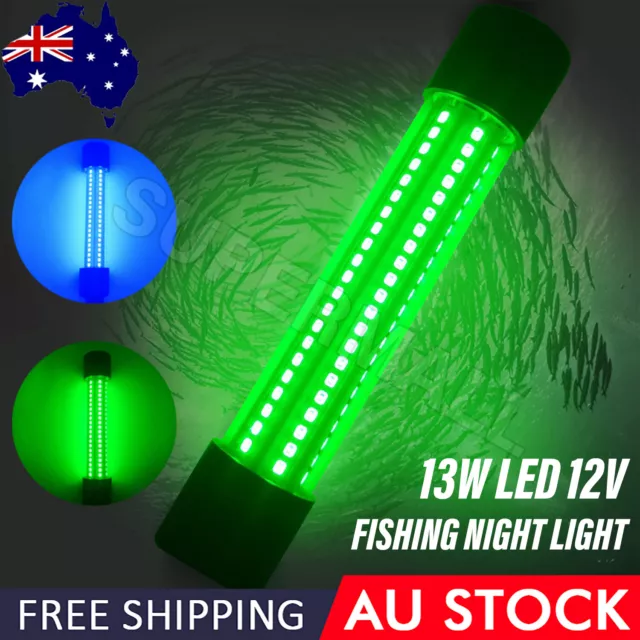 1200LM 12V LED Underwater Fishing Light Stick Squid Prawn Fish Attract Lamp OZ