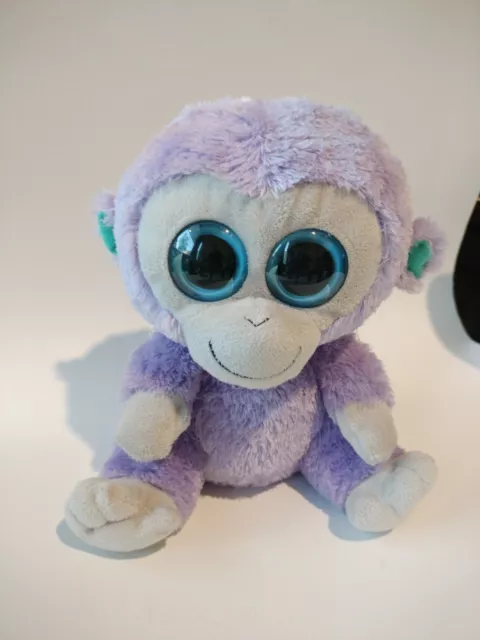 Ty Beanie Boo BLUEBERRY MONKEY 9" Plush Stuffed Animal 2010