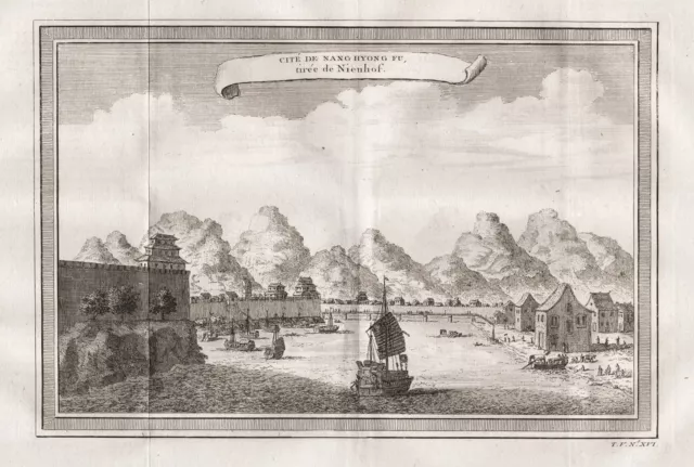 China Chine Nang Hyong Fu Guangdong province engraving Kupferstich 1750 262094