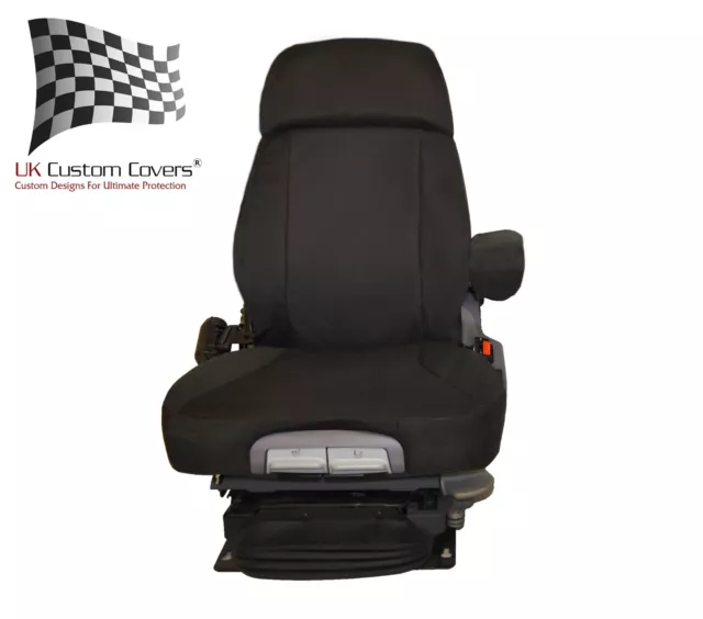 Tractor Heavy Duty Seat Cover Grammer Maximo Dynamic Plus - Black 809