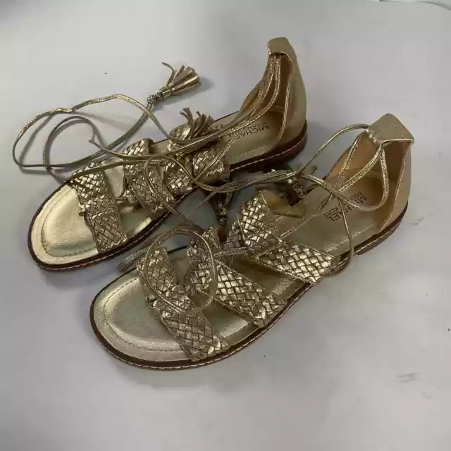 Michael Kors Gold Strappy Sandals - Women's size 6.5