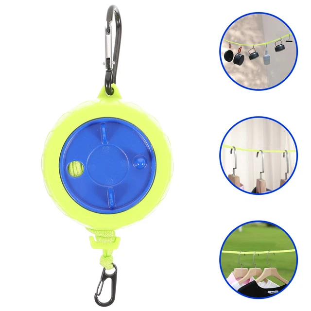 1 set di vestiti portatili linea retrattile corda con ganci vestiti linea O