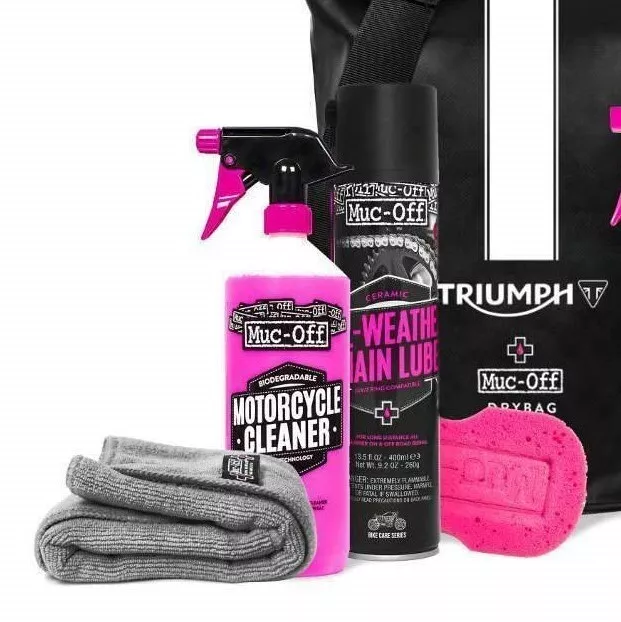 Kit di pulizia e manutenzione moto alta qualità originale muc-off x Triumph 2