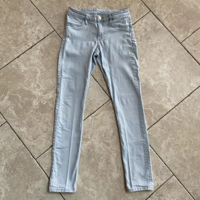 H&M Mädchen Jeans Hose Stretch hellblau skinny fit Gr. 158 Länge ca 86 cm dünn