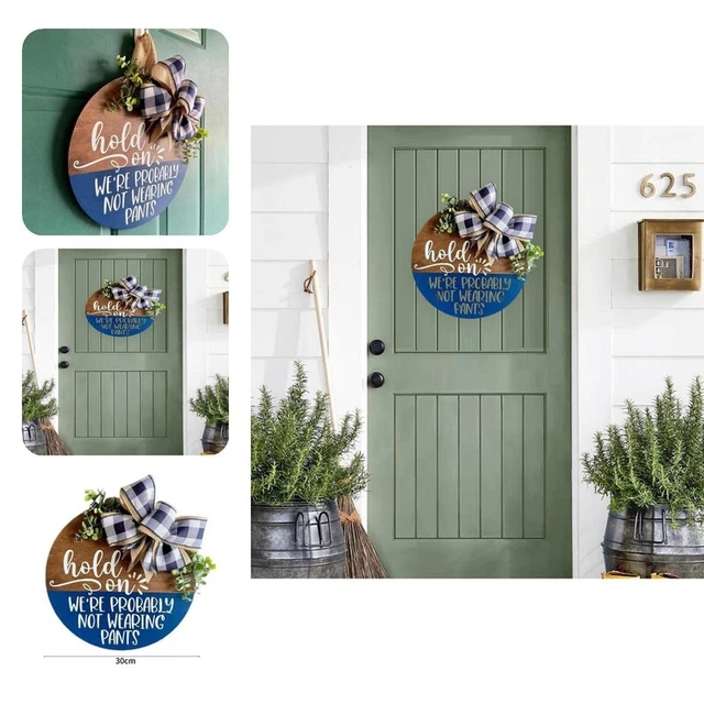 Letrero colgante de puerta llamativo ornamental patio letrero colgante letrero de puerta