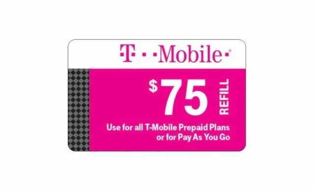 T-Mobile $80 Prepaid Refill eCard