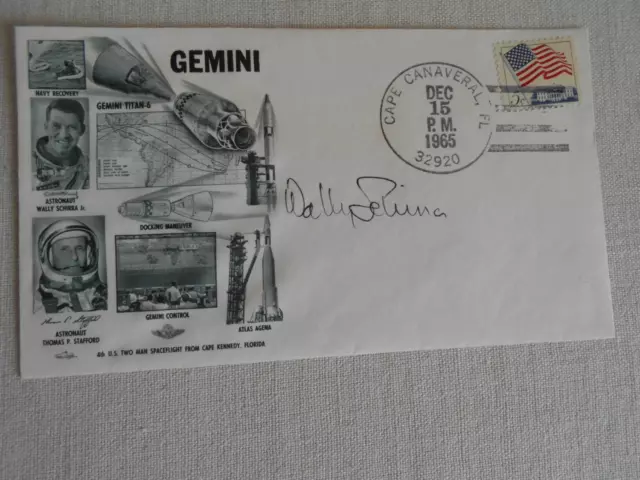 Gemini 6 Start CC original signiert Wally Schirra Space