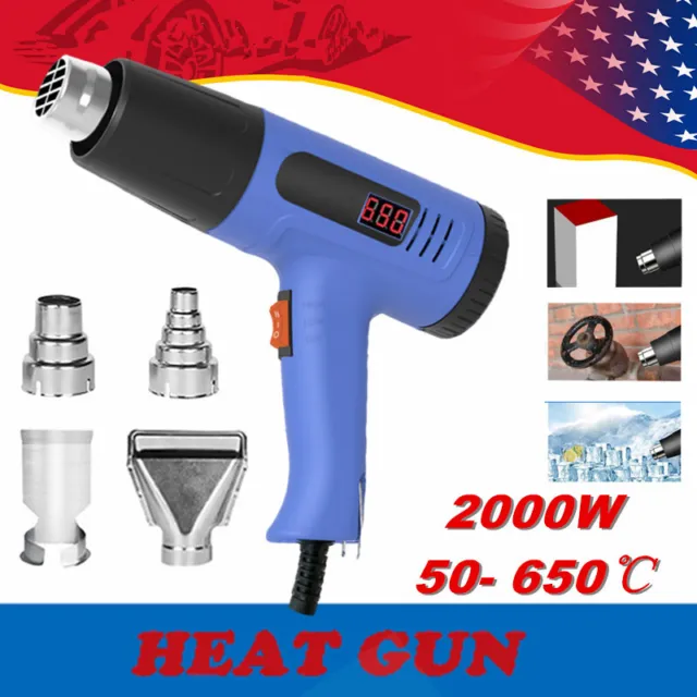 Craft Heat Gun for Crafts 2 Speed Small Heat Gun for Resin 300W Mini Hot Air Art Torch Tool for Polymer Clay Dryer Candle Making Shrink Wrapping