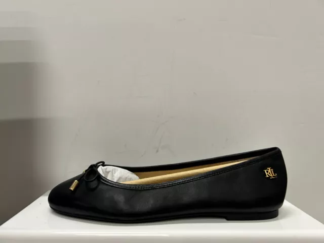 RALPH Lauren Jayna flache Schuhe UK 5 US 7 EU 38 REF M1257-