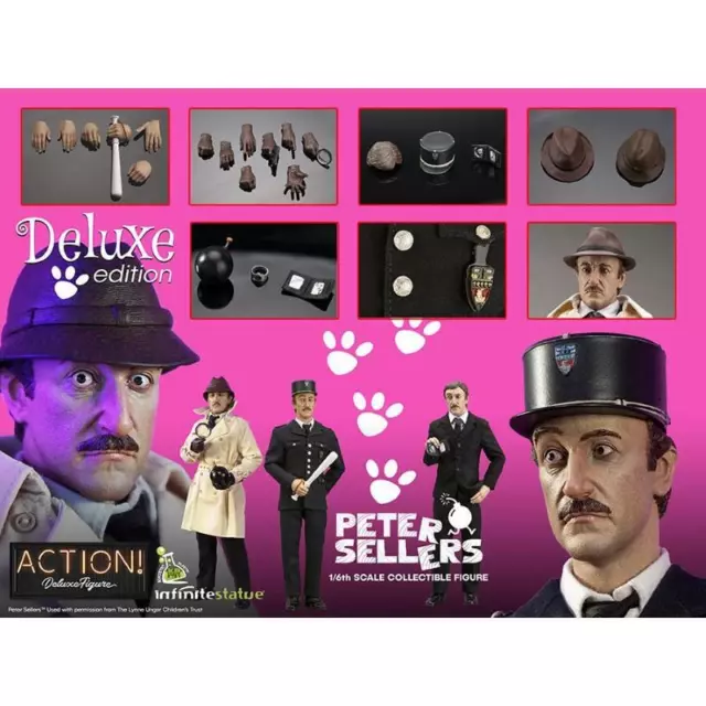 PETER SELLERS Action! Figure DELUXE Jaques Clouseau 1/6 Scale by INFINITE STATUE