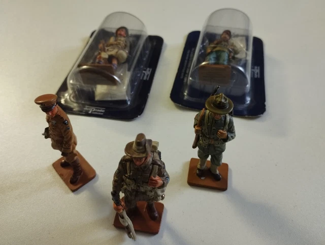 Lot De 5 Soldats En Plomb Del Prado – Très Bon état – Collection