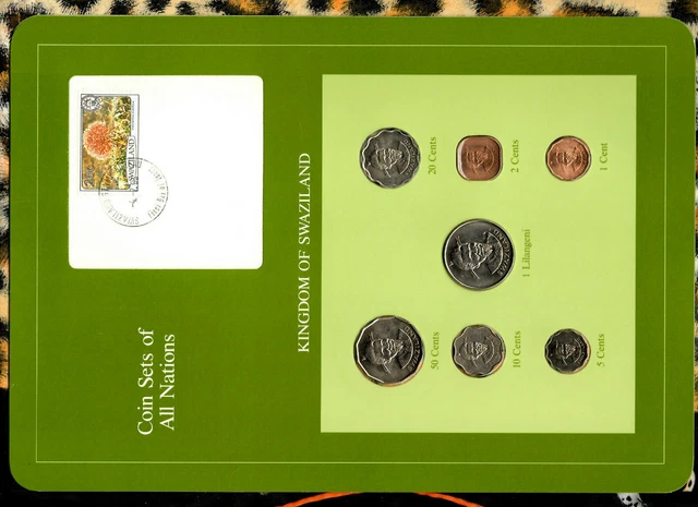 Coin Sets of All Nations Swaziland 1975-1982 20,5 cents, 1 Lilangeni 1979