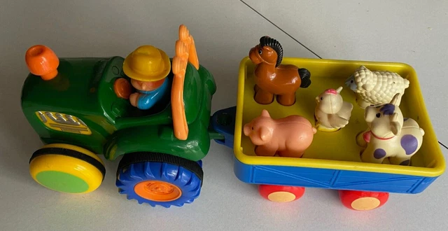Old macdonald farm deals tractor & trailer set