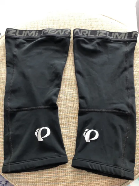 Pearl Izumi Elite Thermal Knee Warmers Black Size Large Very Good Condition
