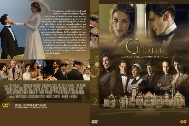 SERIE ESPAÑA, "GRAN HOTEL",1ra,2da,3ra IN 3 BOXES, 16 DVD, 66 CAPITULOS, 2011-13 2