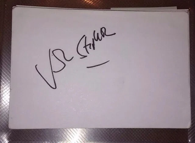 John Stapleton Signed 6X4 White Card Tv Autograph Gmtv Presenter 100% Genuine