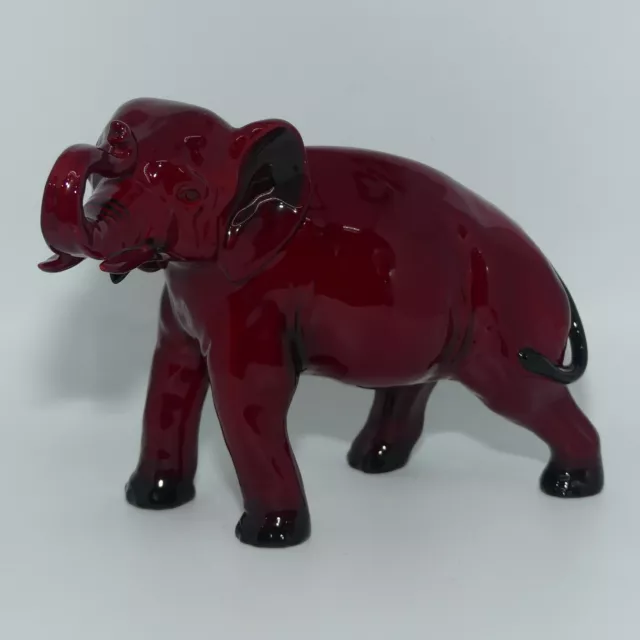 Royal Doulton Flambe HN891A Elephant Trunk in Salute | Style One | Medium 13.5cm