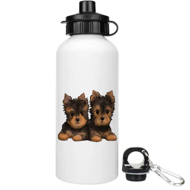 'Yorkie Puppies' botellas de agua reutilizables (WT037353)