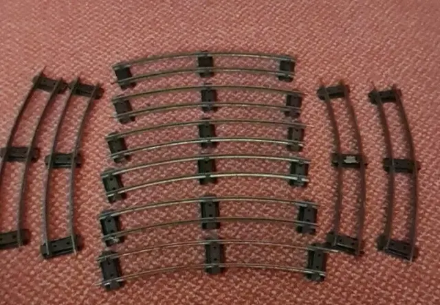 O Gauge HORNBY TRACK Curved Rails / Clockwork x 10