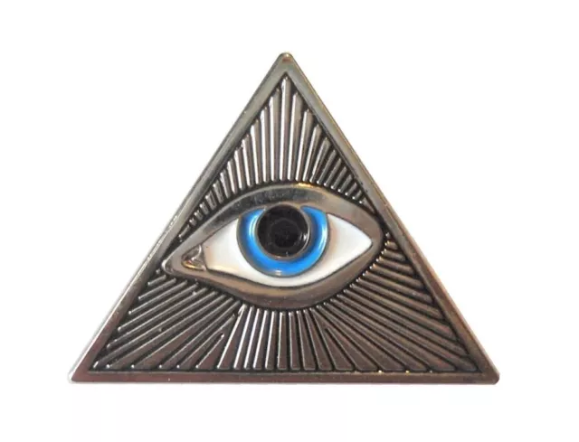 Masonic All Seeing Eye Enamel Pin Badge Brooch